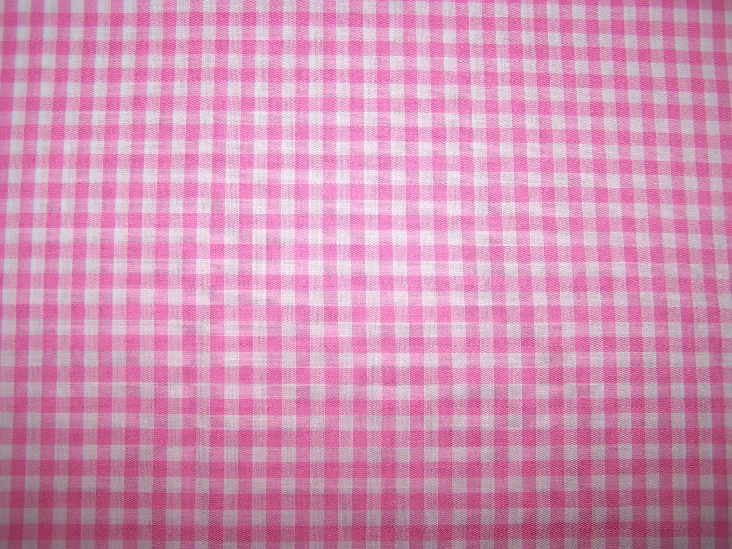 Pink Gingham Fabric