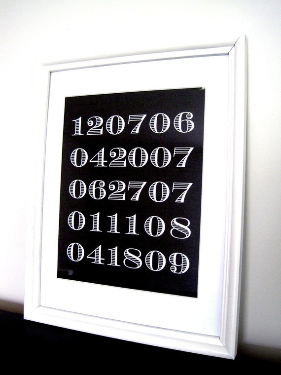 items-similar-to-dates-to-remember-print-on-etsy