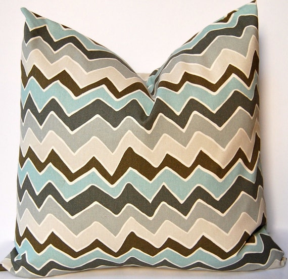 Chevron Pillow Covers Pair of Two 20 x 20 Decorative