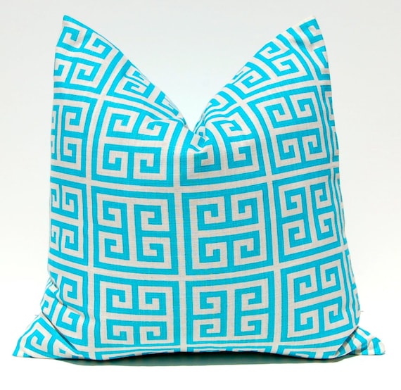 Orange Throw Pillow Covers Three Orange and Turquoise