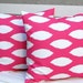 Decorative Pillows Hot Pink Pillows Ikat Pillow Covers Throw Pillow Covers Cushion Covers 20 x 20 Inches