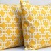 Decorative PIllows Corn Yellow Chain Link Pillow Covers 18 x 18 Inches