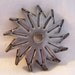 Vintage Industrial Metal Salvage - Star-Pinwheel Shape
