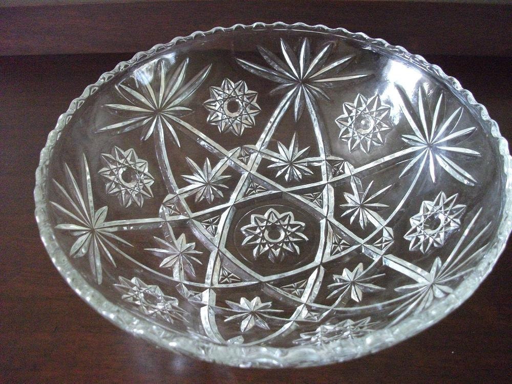 Vintage Large Crystal Bowl