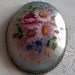 Hand Painted Shell Brooch