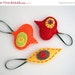 On Sale Retro Christmas ornaments - from felt batch No 7