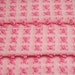 RESERVED - Pink Rosebud British Vantona Vintage Chenille Bedspread Fabric - 26 x 18 Inches