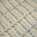 Blue and White Fluffy Popcorn Handmade Vintage Chenille Bedspread Fabric - 26 x 26 Inches