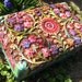 Jewelry box carved, painted, varnished and decorated with 24K gold