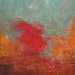 Original Modern Abstract Expressionism Landscape Painting 12 x 24 Autumn Found