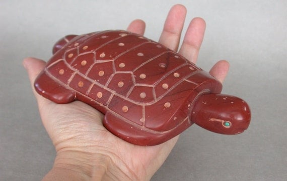 Reserved: Pipestone Navajo Turtle Pipe Native American Stone