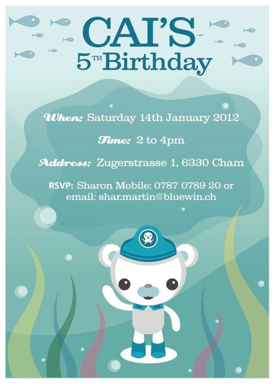 Octonauts Birthday Invitations 10