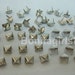 550 PCS. 8.00 mm. Silver Pyramid Studs
