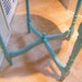 RESERVED for hnokes Table Occasional Vintage in Soft Turquoise