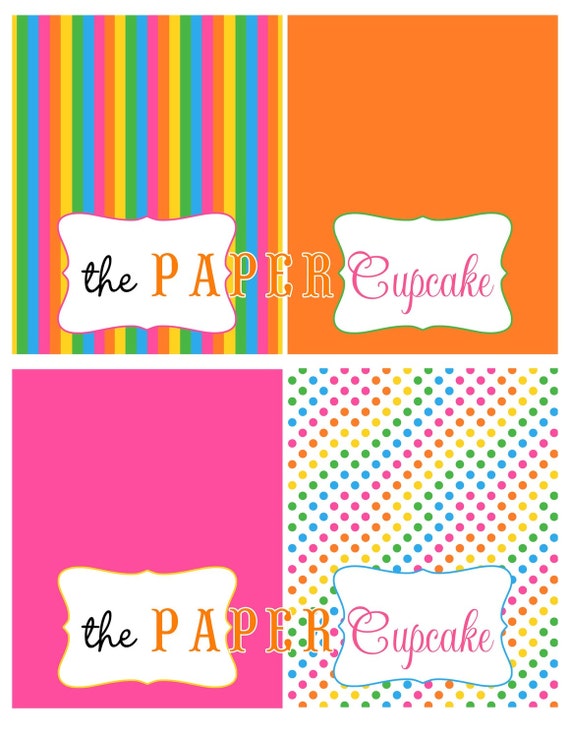 Items similar to Printable Place Card / Food Tent Card Labels Sweet