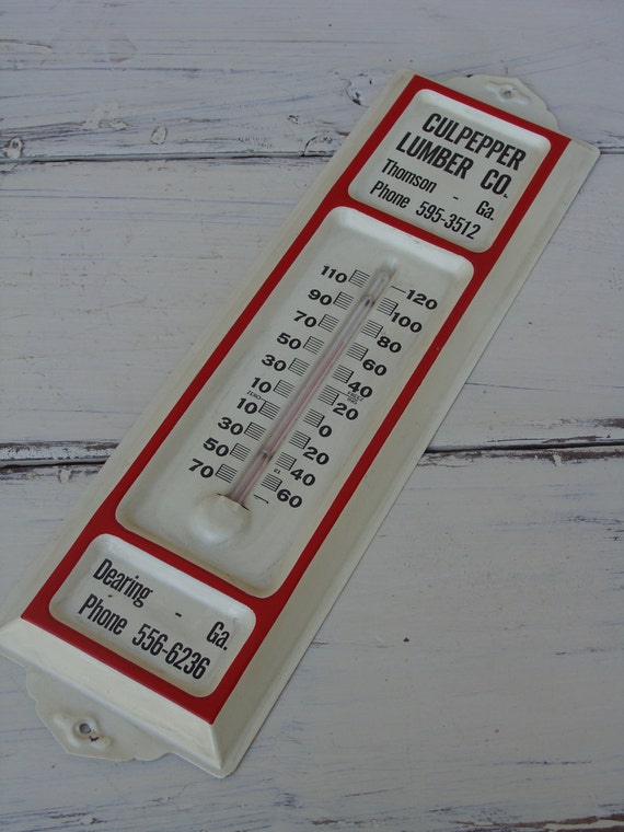 Vintage Outdoor Thermometer BeastlyLettuce Vintage