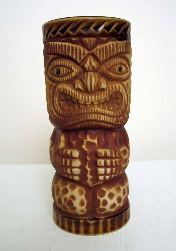 Vintage 1960s Orchids of Hawaii Ceramic Tiki by VintageArcanaHome