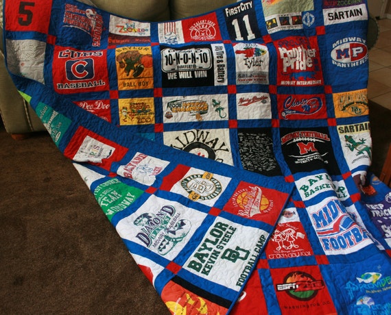 Custom Double Sided Tshirt Quilt Deposit by RedKloverBoutique