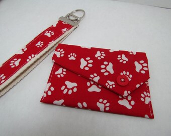 Business Card Case and Key Fob -Key Chain Set