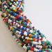 Vintage Multi Color Bead Exotic Multi Strand Beaded Ethnic Bohemian Tribal Necklace