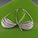 Sterling Silver Ornament Half-Circle Earrings
