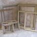 shabby wooden frame set 9 pieces for weddings cottage decor cream gold accents