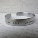 inspirational quote saying be random silver aluminum cuff bracelet free shipping