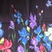 Bright Flowers Border Print Cotton Fabric 2 1/4 Yards X0133