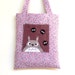 Happy totoro and soot purple bag, with pocket