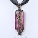 Rectangle steampunk (steampink) pendant