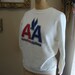 Vintage 80's American Airlines Logo Red white & Blue 50/50 Sweatshirt M