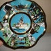 Vintage Walt Disney World The Magic Kingdom scenic wavy Glass Ashtray RETRO
