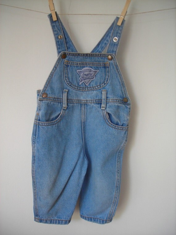 Vintage Guess brand denim overalls