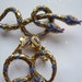 RESERVED for MIna - Signed ART Entwined Snake Brooch and Earrings - Book Piece