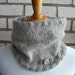 Button Me Up...Button Me Down Wool Mohair Cowl gift under 30 dollars