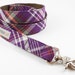 Purple Tartan Dog Leash