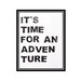 Adventure Time - Block Print in Licorice Black - 8 x 10 Poster