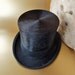 Rare Black Silk J. Heinrich Imperiel Court Hatmaker Top Hat in Original Box Prague/ Vienna Late 1800's/1900's Steampunk