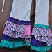 Upcycled Knit Ruffle pants size 5