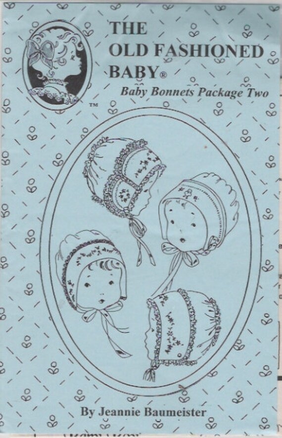 The Old Fashioned Baby Bonnets Pattern by anniesshoppe on Etsy