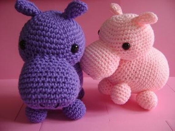 Amigurumi Hippo by Cyndrya on Etsy