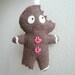 Terrified Gingerbread Man - Funny Ornament