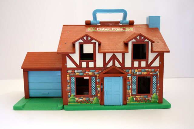 Vintage 1980's Fisher Price Little People HOUSE