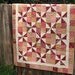 Handmade Shabby Chic Lap Quilt in Dusty Rose