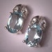 ON SALE 10% OFF Estate Aquamarine Diamond Earrings Vintage White Gold
