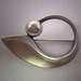 Modernist Hans Hansen Brooch Sterling Silver Designer