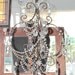 RESERVED-Antique Bronze French Crystal Chandelier