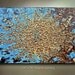 Original Heavy Textured Abstract Art painting metallic 36x24 Modern Contemporary impasto Painting by OTO