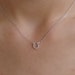 Lucky Cz Horseshoe Necklace - Sterling Silver Cz Horseshoe - Gift, Bridesmaid Gifts, Celebrity Style, Lucky Horseshoe, Good Luck Gift