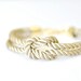 Square Knot Silk Rope Bracelet - Champagne